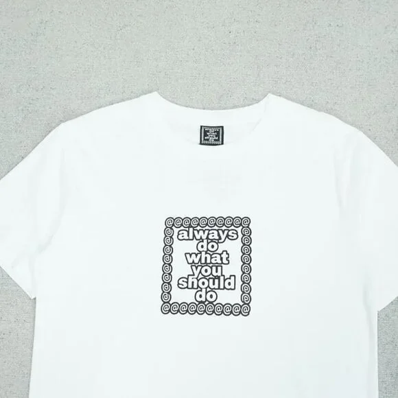 Always Brand White Trendy Slogan Short Sleeve T Shirt